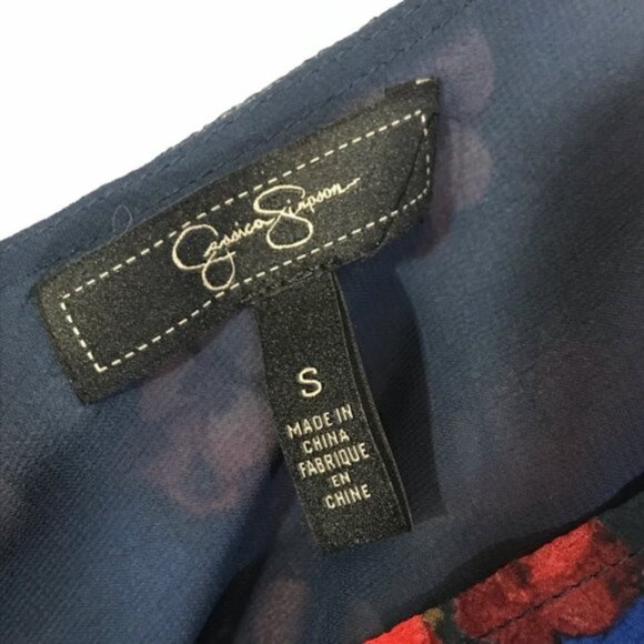 Jessica Simpson floral tank top Sz S - Picture 6 of 9